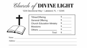 church offering envelope design