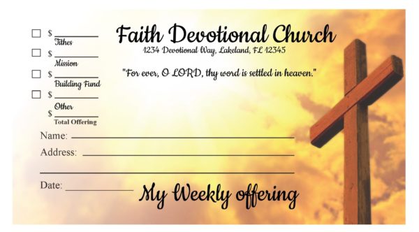 pastor business cards samples