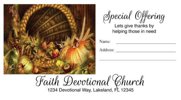 church business card design