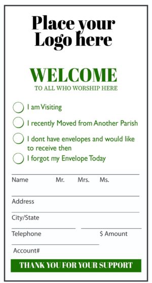 church offering envelope design