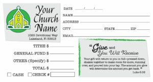 modern church business cards