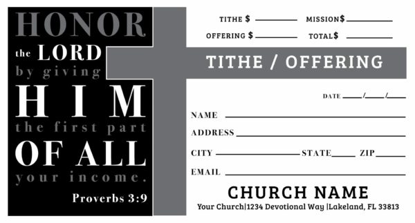 church offering envelope design