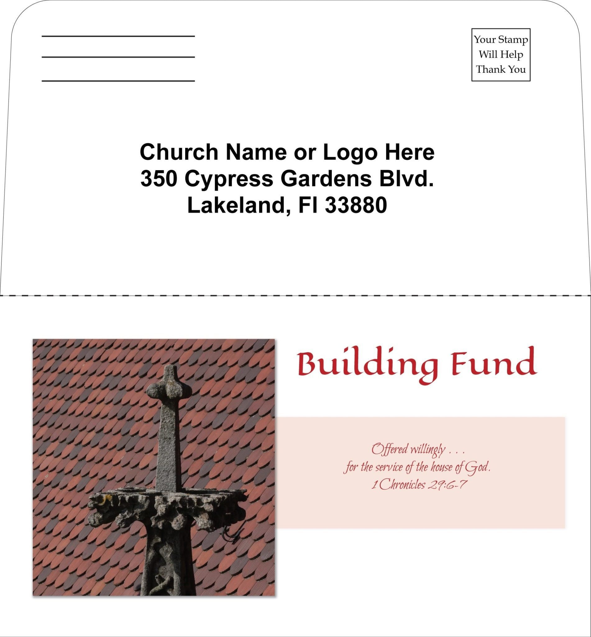 church business card design