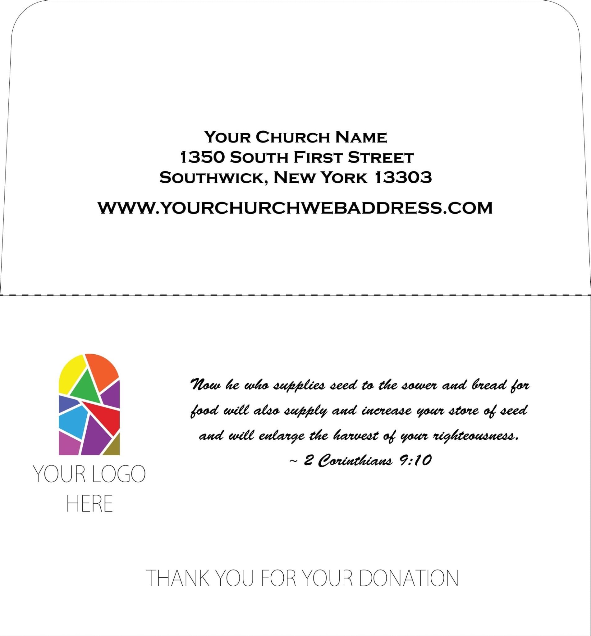 modern church business cards